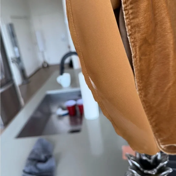 LOFT 2 Velvet V neck tank Tops in Rich charcoal and Warm gold XXL NWT - Picture 5 of 9